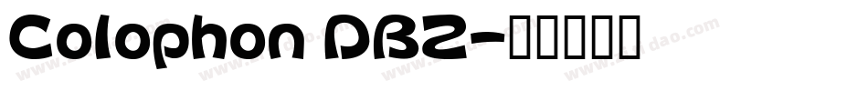 Colophon DBZ字体转换